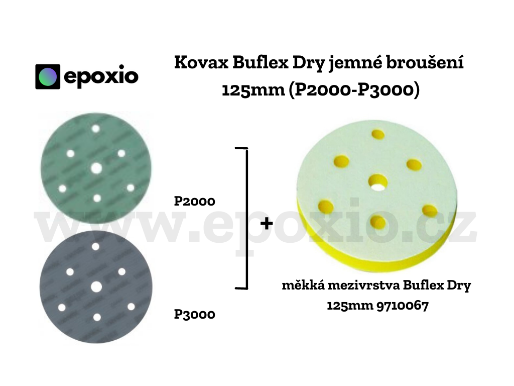 Kovax Buflex Dry broušení 125mm